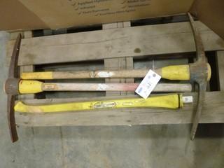 (2) Pick Axes c/w (1) New Handle