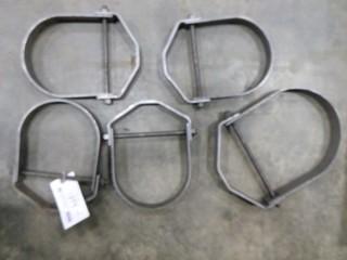 (4) 6" Pipe Hangers & (1) 8" Pipe Hangers