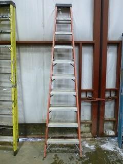 10' Featherlite Ladder Model 6910, Working load-300lbs