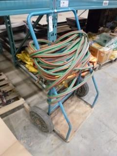 Welding Cart c/w Acetylene 1/4" Hose 200PSI & 50' Length