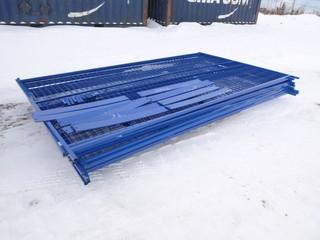 New and Unused 10'x6' Blue Construction Fence, 10 Panels, 100 Linear Feet