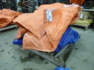 (1) Insulated Tarp and Quantity of Tarps of Various Sizes