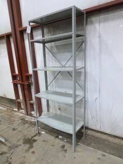 (2) Shelving Units, 5 Shelfs, 87"Hx 36" x15"