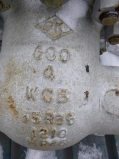 (1) 4" 600 Gate Valve  Weldolet