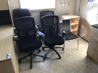 Lot of 4 Task Chairs and Side Chair.