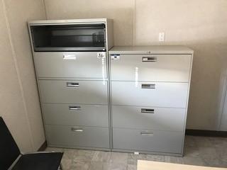 Lot of 5-drawer Lateral Filing Cabinet and 4-drawer Lateral Filing Cabinet.