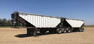 *SOLD*  2015 Lode King Super B  Tridem Axle 28' Lead and Tandem Axle 30' Pup Grain Trailers