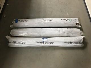 Quantity of (3) 4'x8' Coco Tek Organic Grow Mats