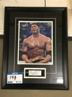 15" x 19" Framed Dave Bautista Autographed Photo