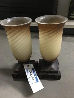 Quantity of (2) 16" Decorative Vases