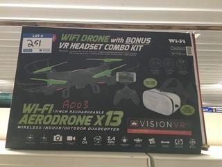 Tech Toyz Wifi Drone With Headset Combo Kit