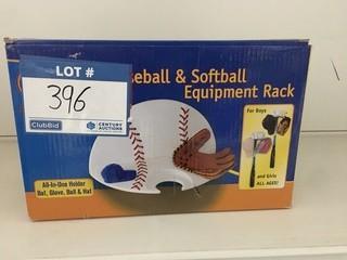 Bat N' Ball Softball Equipment Rack