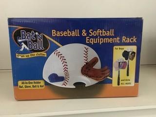 Bat N' Ball Softball Equipment Rack