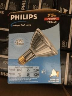 Quantity of (15) Philips 75w Light Bulbs