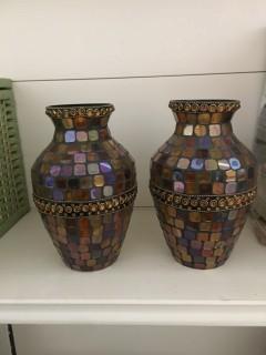 Quantity of (2) Decorative Vases