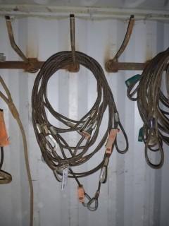 Qty Of Assorted Size 1/2in Wire Rope Lifting Slings