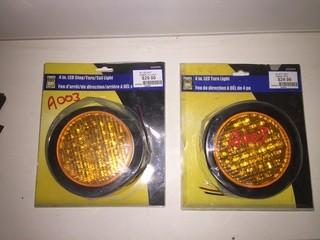 Lot of (2) 4" LED Turn Lights.