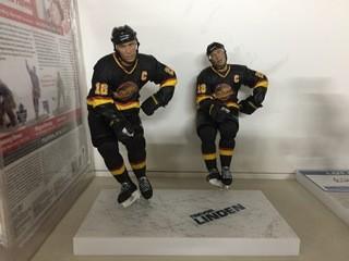 Lot of (2) Trevor Linden Figurines.