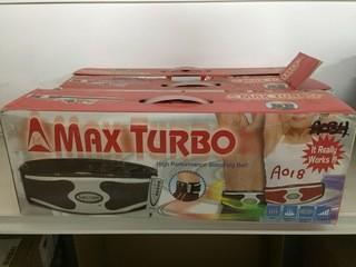 Lot of (3) Max Turbo Slimming Belts.