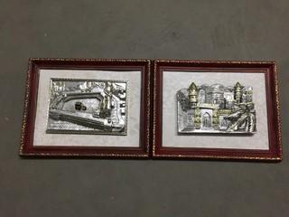 Set of (2) Framed 3D Art.