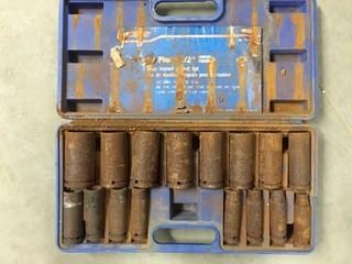 Westward 1/2" Drive Deep Impact Socket Set.