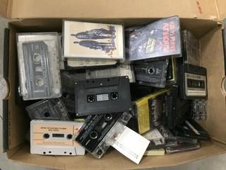 Box of Assorted Cassette Tapes.