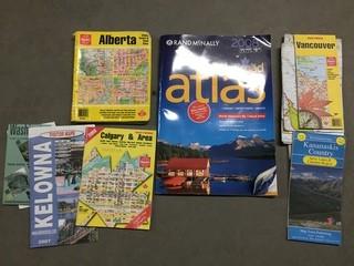 Lot of Assorted Road Maps/Atlases.