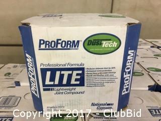 16 Boxes Proformm Lite Lightweight Joint Compound w/ Dust Tech 3.5 Gal 