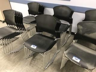 Lot of 10 Plastic Stacking Chairs.