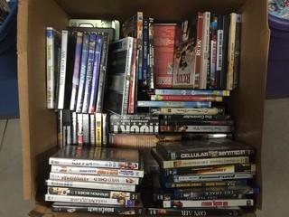 Box of Assorted DVD's.