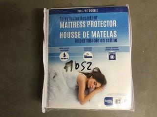 Terry Water Resistant Full Mattress Cover.