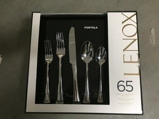 Linex 65 piece Stainless Flatware Set.