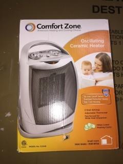 Comfort Zone Oscillating Ceramic Heater.