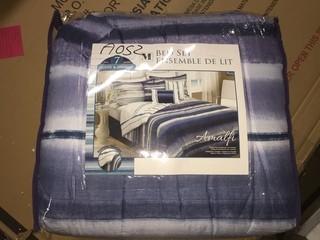 Modern Suites 7 Piece Blue Bed Set Queen.