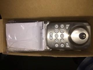 Milocks Keyless Entry Electronic Deadbolt with Bluetooth Capability.