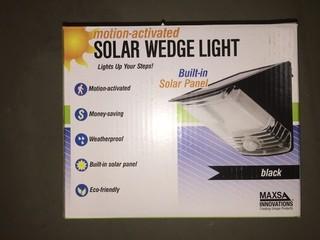 Motion Activated Solar Wedge Light.