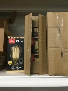 Lot of (16) Globe 60W Vintage Bulbs. 