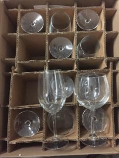 Lot of (6) Merlot Glasses & (6) Chardonnay Glasses.