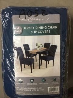 4 Pack Jersey Dining Chair Slip Covers.