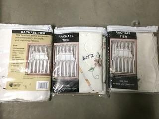 Lot of (3) Kitchen Window Treatments.