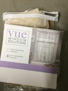 Vue Window Rod Pocket Tier Pair.