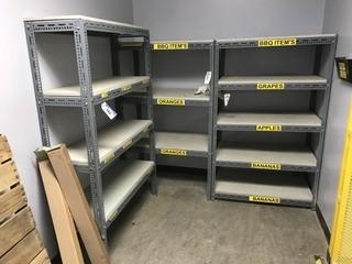 3-sections of Shelving.