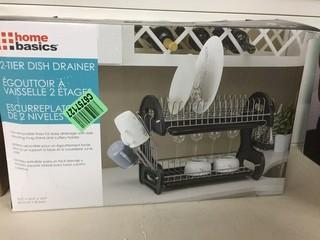 Home Basics 2-Tier Dish Drainer.