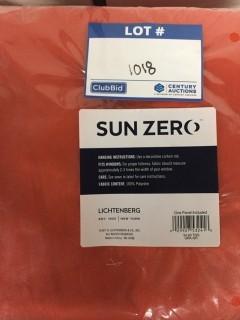 Lot of (4) Sun Zero Orange 54" x 63" Curtain Panels.