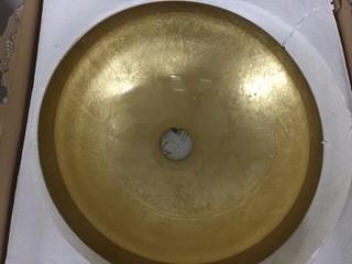 Gold Leaf 12" Vessel Sink.