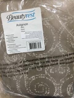 Lot of (4) Beautyrest Avignon Mink 52" x 63" Curtain Panels.