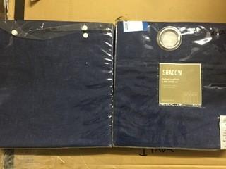 Lot of (2) Navy Grommet Panels, 78.7" x 110.2".