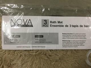 3 Piece Beige Bathmats.