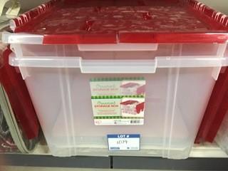 Lot of (2) Ornament Storage Boxes.