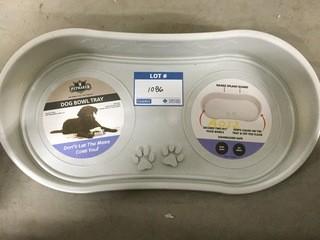 Petmaker Dog Bowl Tray, No Bowls Included.